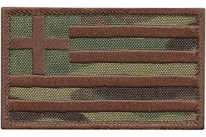LEGEEON Greece Greek Hellas Flag Multicam OCP 2x3.25 Hellenic Morale Tactical Hook Patch