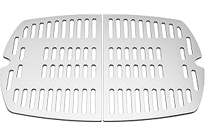 ONLY FIRE Onlyfire Griglie di Griglia in Acciaio Inox per Barbecue a Gas Weber Q1000 Q1200 Q1400 Serie
