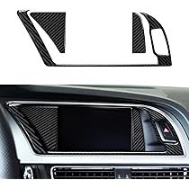 Autocollant Tableau De Bord Fibre De Carbone - Compatible Audi A4/S4/RS4 B8 - Design 5D