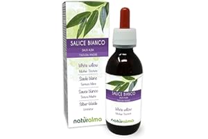 ‎NATURALMA Silber-Weide (Salix alba) Bark Alcohol-Free Mother Tincture Naturalma - Liquid Extract Drops 120 ml - Dietary Supplement - Vegan