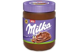 Milka Hasselnötskräm, 1 x 600 g, söt brödbredning, chokladkräm med nöt, utan palmolja, enkelförpackning