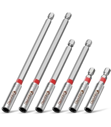 SabreCut 6-teiliges Schlagschrauber-Bithalter Set – 65mm, 152mm, 305mm Inkl. 3 PZ2-Bits