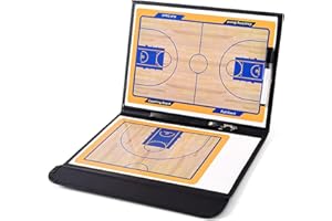 ‎CREADY CREADY® Taktiktafel Basketball, Taktikboard Basketball, Taktikbrett Taktikmappe Basketball mit Marker Stift und Magneten, Profi Basketball Coaching Board für die Schulung und Spielanalyse