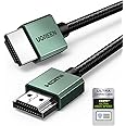 UGREEN HDMI 2.1 Cable Certified 10K 8K 4K 1440P 240/165/144/120Hz eARC Dolby Atmos Vision HDR 48Gbps Ultra High Speed HDCP 2.3 Compatible with PS5/4 Xbox Series X/S Laptop TV Soundbar Game Monitor(2M)