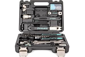 cyclists Kit di Riparazione Bici,Valigetta portautensili per Bici Portatile Set,di Attrezzi per Bici per riparazioni di Catene di Pneumatici per Bici Set di Attrezzi con Custodia per Il Trasporto