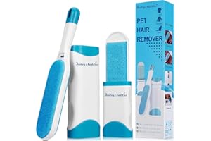 Bailey & buddies Brosse Anti Poils Animaux Chat & Chien, Brosse de Nettoyage Magique Réutilisable Enlève Poils, Tous Les Cheveux (vêtements/Voiture/lit/canapé)