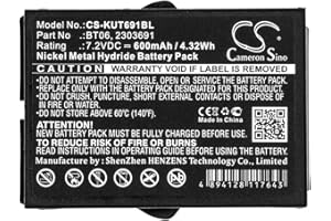BORNMIO CS-KUT691BL Baterías 600mAh Compatible con [IKUSI] 2303691, TM60, TM61, TM61Transmitters, TM62, TM62 Transmitters sustituye 2303691, Compatible con BT06