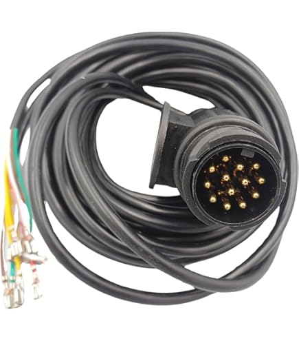 Anhänger Beleuchtung Set 7 Polig Led Beleuchtungs-Set Für Anhänger – 13-poliger Kabelbaum, 4 Meter, Mit 2x Multipoint-V Steckern Anhänger Kabel 13 Polig