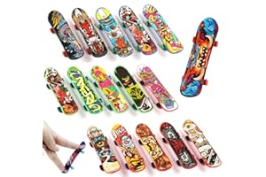 JEYORZY 16 Pièces Mini Skate Doigt, Planches à Doigts Stylées, Mini Skateboards, Professionnels Planche à roulettes, Skateboard Professionnel, Enfants Skateboard Anniversaires Cadeau(Motif Aléatoire)