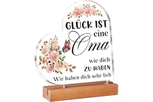 APJIELOP Oma Geschenk, Geschenk Oma Geburtstag, Weihnachtsgeschenke Oma -Dekorative Ornamente aus Acryl- Oma Geburtstag Geschenk für Oma, Geschenke für Oma Geburtstag