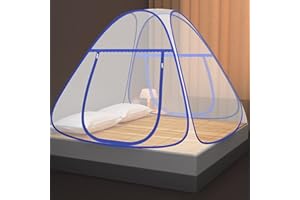 Faburo Plegable Mosquitera Cama(200 * 200 * 150 cm), Plegable Mosquitera Tienda, Mosquiteras Desplegables para Camas Dobles