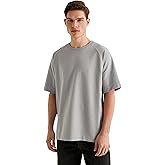 Bicycle Collar T-Shirt with Sewing Detail Low Shoulders