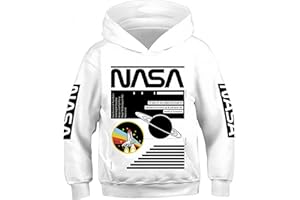 Ocean Plus Garçons Crewneck Sweat à Capuche Imprimé Numérique Manches Longues Sweat-Shirt Hoody