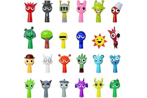 Gensly 24 Pz. Figure Colorate e Strane Occhi grandi 4-5cm Mini Giocattoli per bambini Gioco Personaggio da collezione Ornamento per i fan