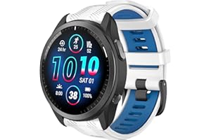 ISABAKE 22mm Correa para Garmin Forerunner 965/955/945/935, Correa de Repuesto de Silicona para Fenix 7/Fenix 6 GPS/Fenix 5 Plus