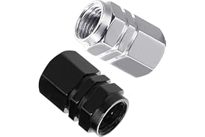 GENÉRICO 8X tappi per ruote sportivi e leggeri per ruote di auto, moto, biciclette o skateboard, in alluminio con un anello di tenuta. (misto)