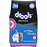 Drools Kitten(1-12 months) Dry Cat Food, Ocean Fish - 4kg (3kg + 1kg Free Food Inside)
