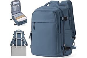 BOXSAM Handgepäck Rucksack 45x36x20 Easyjet, Travel Backpack 40x20x25 für Ryanair Wanderrucksack für Damen Herren, Flugzeug Carry-Ons Reiserucksack Casual Dayback Wasserdicht Business Rucksack