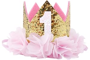 COUXILY Princesa bebé Flor Corona Diadema cumpleaños Accesorios para el Cabello un