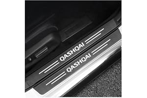 GENERIC Car Door Sill Protector Strips for Nissan Qashqai 4Pcs Anti Scratch Carbon Fiber Auto Threshold Protective Film Kick Plates Stickers Styling Decorative Accessories
