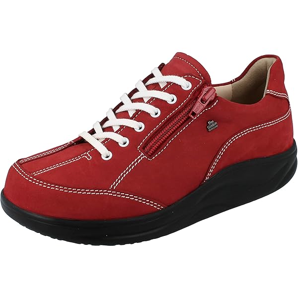 Chaussures Basses à Lacets Finn Comfort Bexley Femme – Cuir Noir, Confort Optimal – Pour Loisirs Et Ville