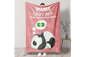 Welsky Muttertagsgeschenk für Mama Flanell Decke, Geschenke Muttertag für Mama Kuscheldecke, Geburtstagsgeschenk für Mutter Frauen von Tochter Sohn (1.3 x 1.5 M)