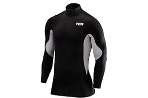 TCA SuperThermal Maglia Termica Collo Alto per Uomo e Bambino a Compressione con Maniche Lunghe