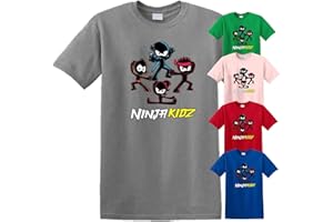 outfit Ninja Kidz Tv T-Shirt Gilrs Boys Youth Birthday Gift Top