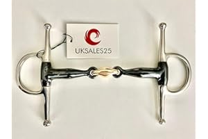 Full Cheek Sweet Iron Snaffle Bit with Copper Lozenge (UKSALES25® Horse Bits) (4.5 INCHES)