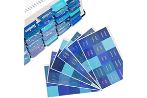 NECXON 90 pièces Onglets bibliques, accessoires bibliques, fournitures de journalisation biblique, onglets autocollants pour livres bibliques, accessoires d'étude biblique pour onglets d'index (bleu)