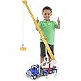 Driven by Battat WH1217Z Jumbo Extendable Crane, Light, and Sound – Trucks and Construction Toys for Kids Aged 3 and Up, Multicolor