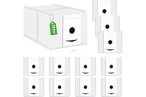 DYDHRER Lot de 12 sacs d'aspirateur robot sac aspirateur staubsaugerbeutel pour Ecovacs Deebot T30 Omni / T30 Pro Omni d'accessoires (blanc)