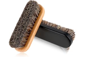 Amabro Premium Reinigungsbürste für Schuhe, 2 Stück wildlederbürste Schuhputzsets Schuhbürste Schuhpflege Sneaker Cleaner Polierbürsten Nagelbürste Holz Handbürste Wurzelbürste Fingerbürste
