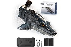 4DRC S11 RC Dinosaur Toys, Remote Control Water Toy, Pool Toys for Kids, RC Dino with Light and Spray Water for Swimming Bath Lake Ocean Christmas Birthday Gift