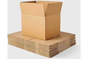 MORE FREE- 12 Cajas de Cartón 30x20x15,Canal Simple Ultra Reforzado, Caja para almacenaje, Caja con solapa, Caja Tipo Americana (12 CAJAS- 30x20x15)