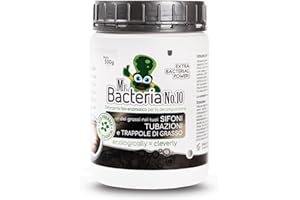 MR.BACTERIA Mr. Bacteria No.10 DISGORGANTE SGRASSATORE bio-Enzimatico per TUBATURE e SIFONI, OLII e GRASSI, Rimuove Grasso, Olio e Unto da Fosse Settiche e Scoli, Pulizia Scarichi Domestici 500g - 1 pezzo