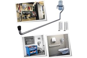 Parpyon® Nuevo Portarrollos industrial de pared toallero baño para rollos secador Ideal en cocina, garaje, gimnasio, para bobina papel toallas desechables (Mod.2)