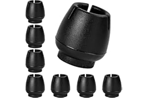 DEREINE Tappi Sedie Silicone, 32 Pezzi Sedia Gamba Tappi Piedi Pastiglie, Piedini Gomma per Sedie Rotondi, Adatto per Sedie e Mobili per le Gambe del Tavolo, Può Prevenire Graffi, Nessun Rumore (12-16mm)