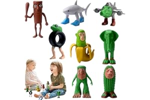TOGETDREAM 8 Piezas Italiano Brainrot Animales Juguetes Figuras, Tung Tung Tung Sahur, Tralalero Tralala, Figuras Decorativas 3D con Tung Tung Tung Sahur, Figures de Acción para Niños, Adultos (8 Piezas)
