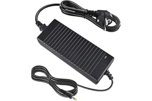 WEISHUO Zasilacz AC 100-240V do 12V 10A Transformator 120W Uniwersalny zasilacz z wtyczką 5,5 x 2,5 mm do taśm LED, kamer, DVD, ekranów LCD i innych