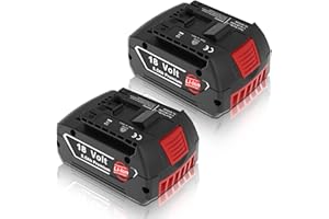 2pcs Topbatt 5,0Ah Batterie de Remplacement pour Bosch 18V Batterie pour Bosch BatterieBAT609 BAT619 BAT609G BAT618G BAT619G BAT618