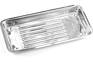 Comdent Exeton, Utility Tray Stainless Steel, 190x100x15MM, Body Piercing, Veterinary, Dental Instruments, Jeweler Trays