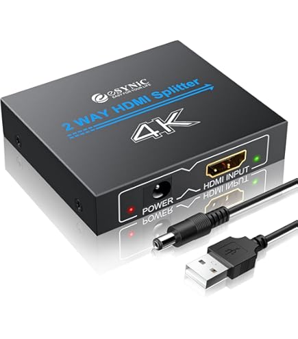 KIMEX - Splitter HDMI2.0 & HDCP2.2, 1 entrée-2 sorties, EDID