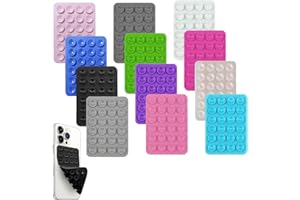 VIMMVID Pack of 12 Suction Cup Mobile Phone Case, Mobile Phone Suction Cup Holder, Mobile Phone Holder, Suction Cup Easy to Use, Mobile Phone Adhesive Back Suction Cup, Suitable for Selfies, Videos etc