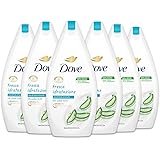 Dove, Bagnodoccia Fresca Idratazione, con Idratante Dermo-Naturale, Aloe e Linfa di Betulla, Riequilibra e Rinfresca la Pelle