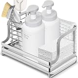 Oriware Rangement Evier Cuisine Support Brosse Éponge Organiseur pour à Poser Acier Inoxydable