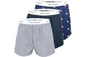 Happy Shorts Bokserki męskie, 3 sztuki, rozmiar S-XXL