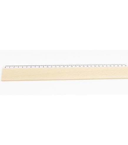Lamdoo Règle En Bois Double Face – 15 Cm, 20 Cm Ou 30 Cm, Style Naturel Pour École & Bureau