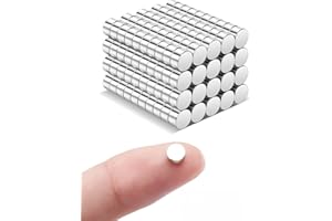 WATELL 40 Pcs 5x1mm Strong Magnets for Whiteboard, Office, Home, Fridge, and Magnet Fishing - Small and Perfect for Tools