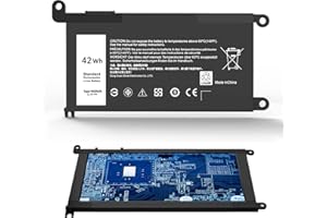 FUDCOCWN New WDX0R Notebook Battery for dell Inspiron 13 3379 15 5565 5567 5568 5578 7560 7570 7569 7579 7569 13 5368 5378 7368 7378 17 5765 5767 5770 Series fit for dell 3CRH3 T2JX4 FC92N CYMGM Laptop